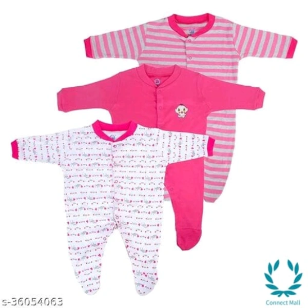 New Born Baby Multi-Color Long Sleeve Body Suit,Romper, - 6-9 Months